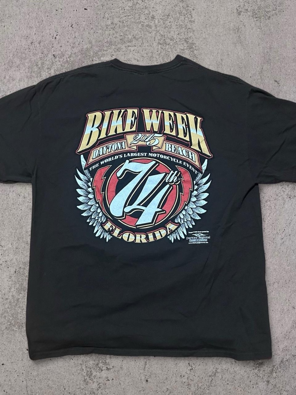 Daytona Beach Bike Week 2015 Graphic Tee Size XL